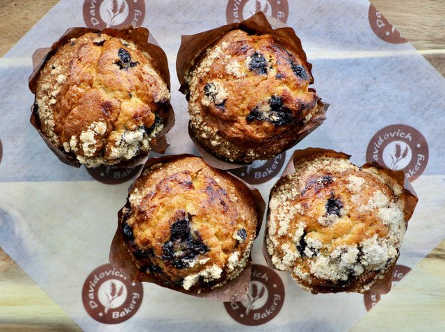 Blueberry Muffins 4 Pack - #shop_#MuffinsDavidovich Bakery
