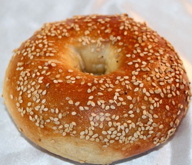 Bread Care Package: 2 pieces 1/2 loaf of 7 grain bread, 15 Bagels (5 Sesame 5 Everything 5 Plain) and 8 Muffins (2 Blueberry, 2 Double Chocolate, 2 Corn, 2 Lemon Poppy) - #shop_#breadsDavidovich Bakery