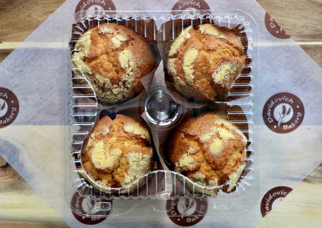 Corn Muffins 4 Pack - #shop_#MuffinsDavidovich Bakery