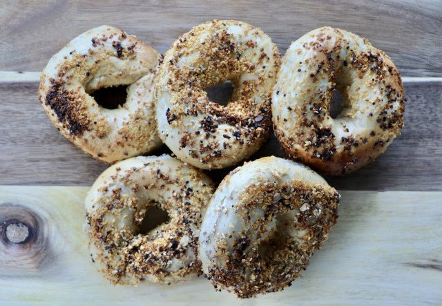 Garlic Bagel 5 Pack - #shop_#BagelsDavidovich Bakery