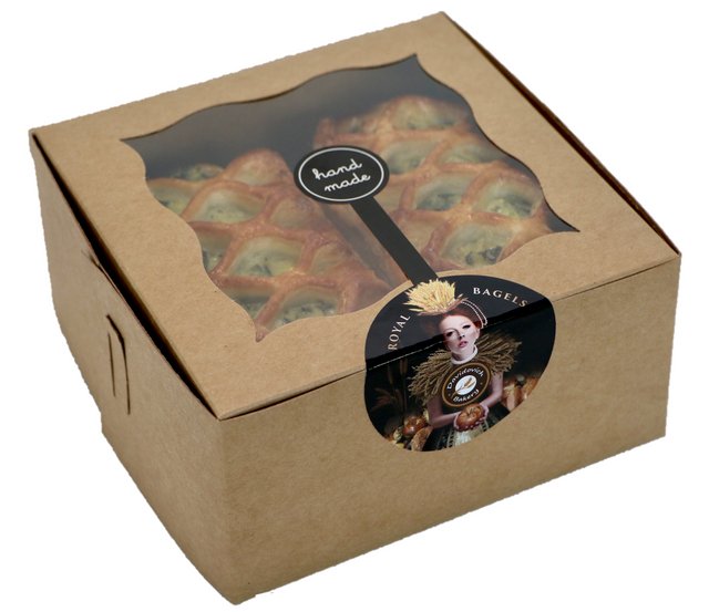 Large Butter Spinach Feta Savory Croissants 4 Pieces - #shop_#savory pastriesDavidovich Bakery