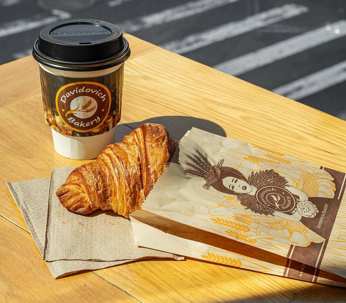 Large French Croissant 6 Pieces - shop_savory pastriesDavidovich Bakery