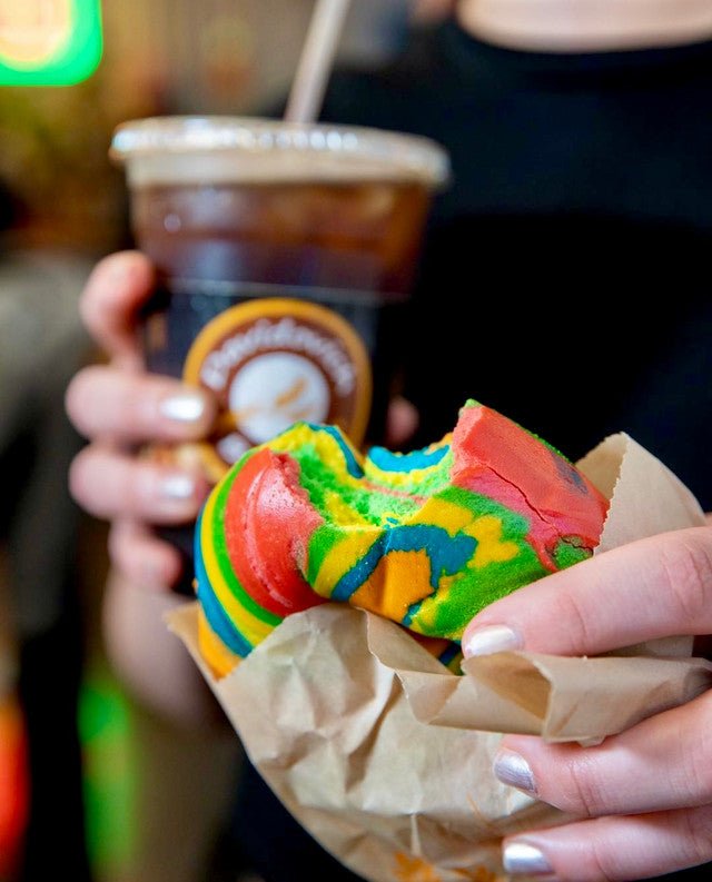 Rainbow Bagels 5 Pack - #shop_#BagelsDavidovich Bakery