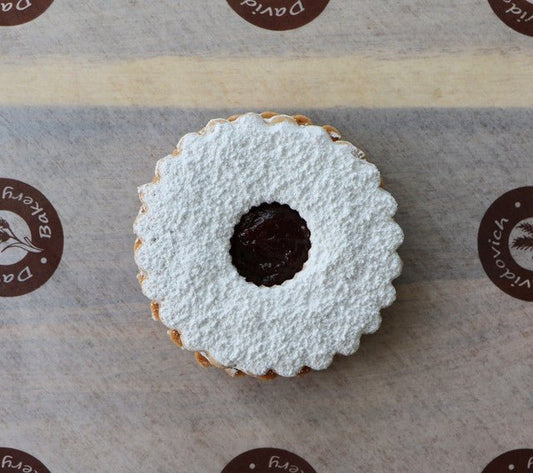 1 Big Linzer Tart Cookie - #shop_#cookiesDavidovich Bakery