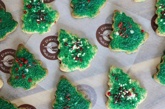 16oz Christmas Tree Cookie Box - #shop_#Gift BoxesDavidovich Bakery