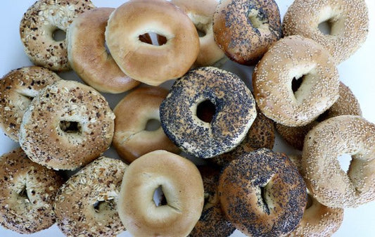 20 Bagels (4 - 5 packs) 5 Plain, 5 Poppy, 5 Sesame, 5 Everything - #shop_#BagelsDavidovich Bakery