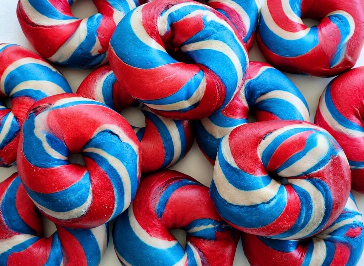 4th of July Frozen Par Baked Bagels Case (5 Dozens) - shop_WholesaleDavidovich Bakery