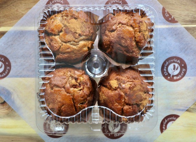 Apple Cinnamon Muffins 4 Pack - #shop_#MuffinsDavidovich Bakery