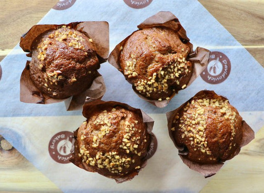 Banana Nut Muffins 4 pack - #shop_#MuffinsDavidovich Bakery