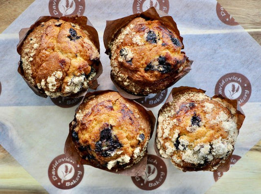 Blueberry Muffins 4 Pack - #shop_#MuffinsDavidovich Bakery