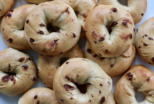 Chocolate Chip Frozen Par Baked Bagels Case (5 Dozens) - #shop_#WholesaleDavidovich Bakery