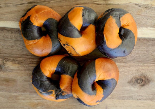 Halloween Plain Bagels 5 Pack Halloween Plain Bagels 5 Pack - #shop_#BagelsDavidovich Bakery