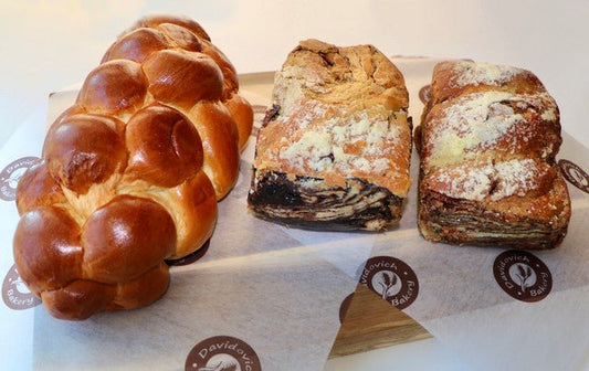Kosher Parve Pack: Challah Bread, Chocolate and Cinnamon Babka - #shop_#breadsDavidovich Bakery