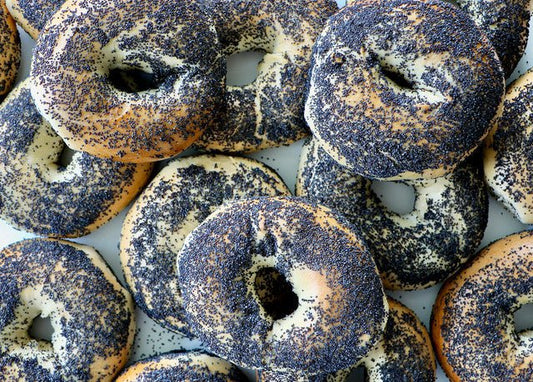 Poppy Frozen Par Baked Bagels Case (5 Dozens) - #shop_#WholesaleDavidovich Bakery