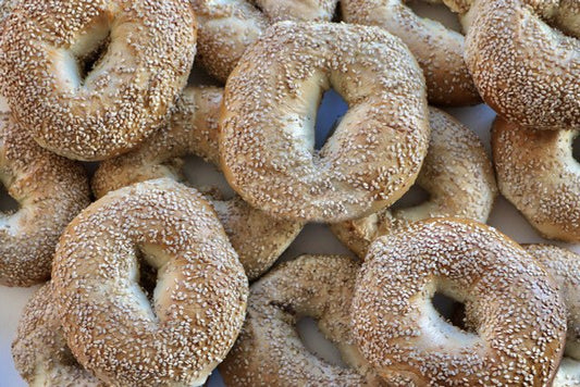 Sesame Frozen Par Baked Bagels Case (5 Dozen) - #shop_#WholesaleDavidovich Bakery