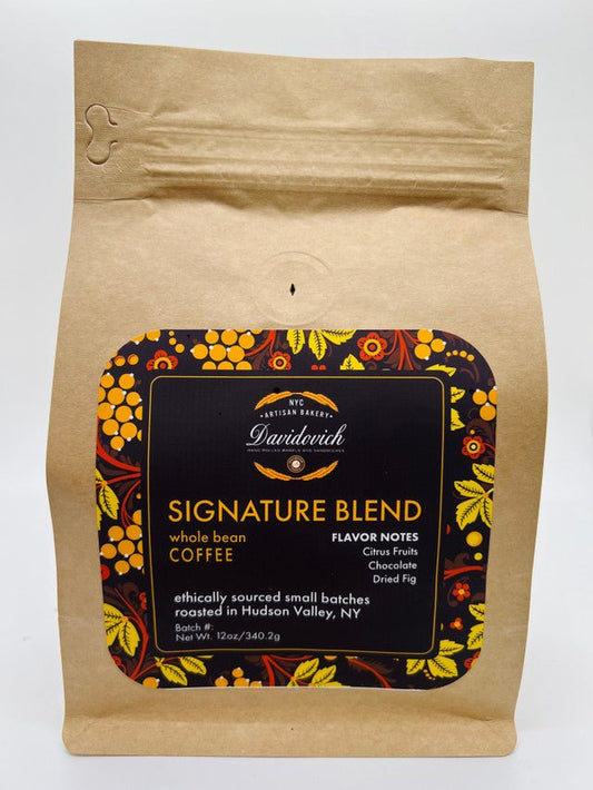 Signature Blend Whole Bean 12oz - #shop_#CoffeeDavidovich Bakery